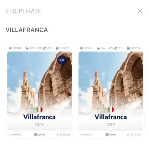 Uptrip Karte Villafranca