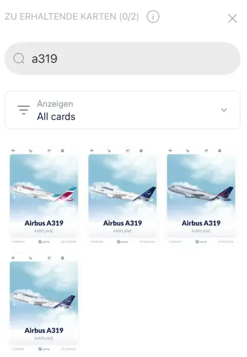 Uptrip Karten Unterschied LH und LH City A319