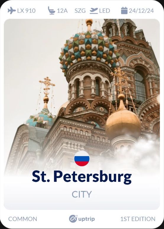 St. Petersburg Uptrip Karte