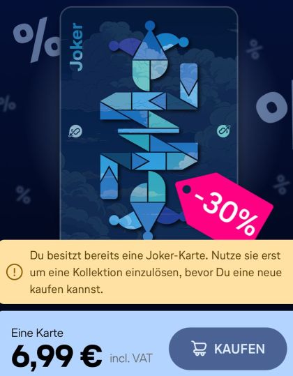 Joker Karte Uptrip im Sale