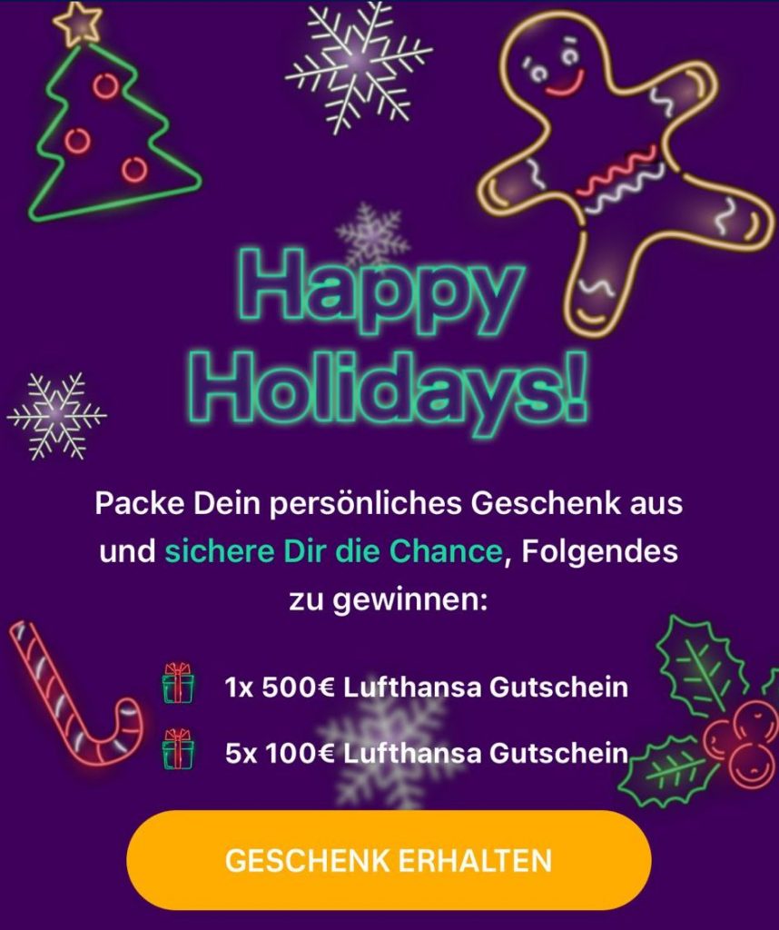 Uptrip Gewinnspiel zu Weihnachten